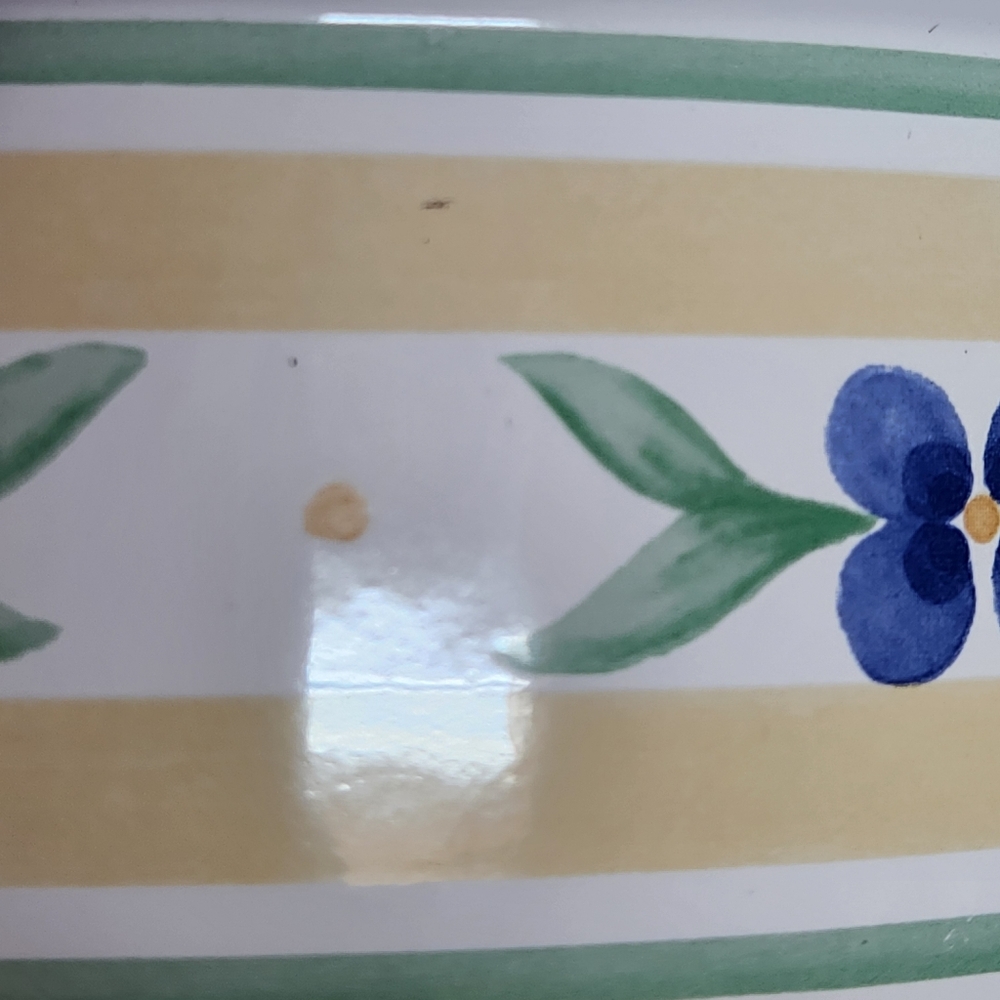 Pfaltzgraff “Summer Breeze” Metal Mixing Bowl Trio | Enamel Nesting Set - Picture 8 of 16